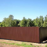 DSCN7082 150x150 - Забор из профнастила, металлического штакетника, решетчатых секций.